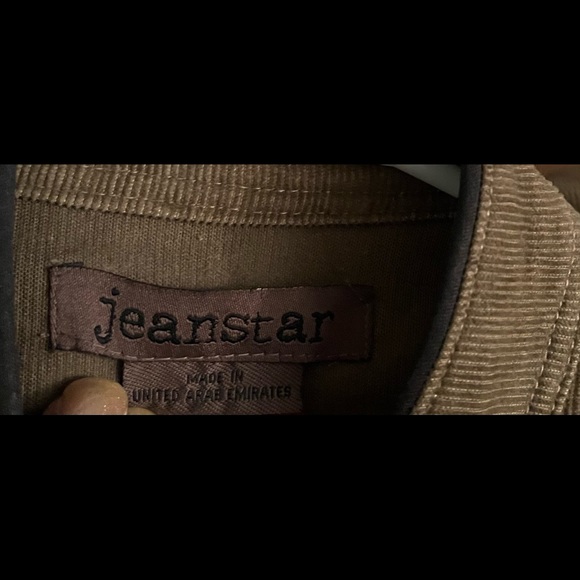 Jeanstar Military Style Corduroy Jacket Mandarin Collar - Picture 4 of 5